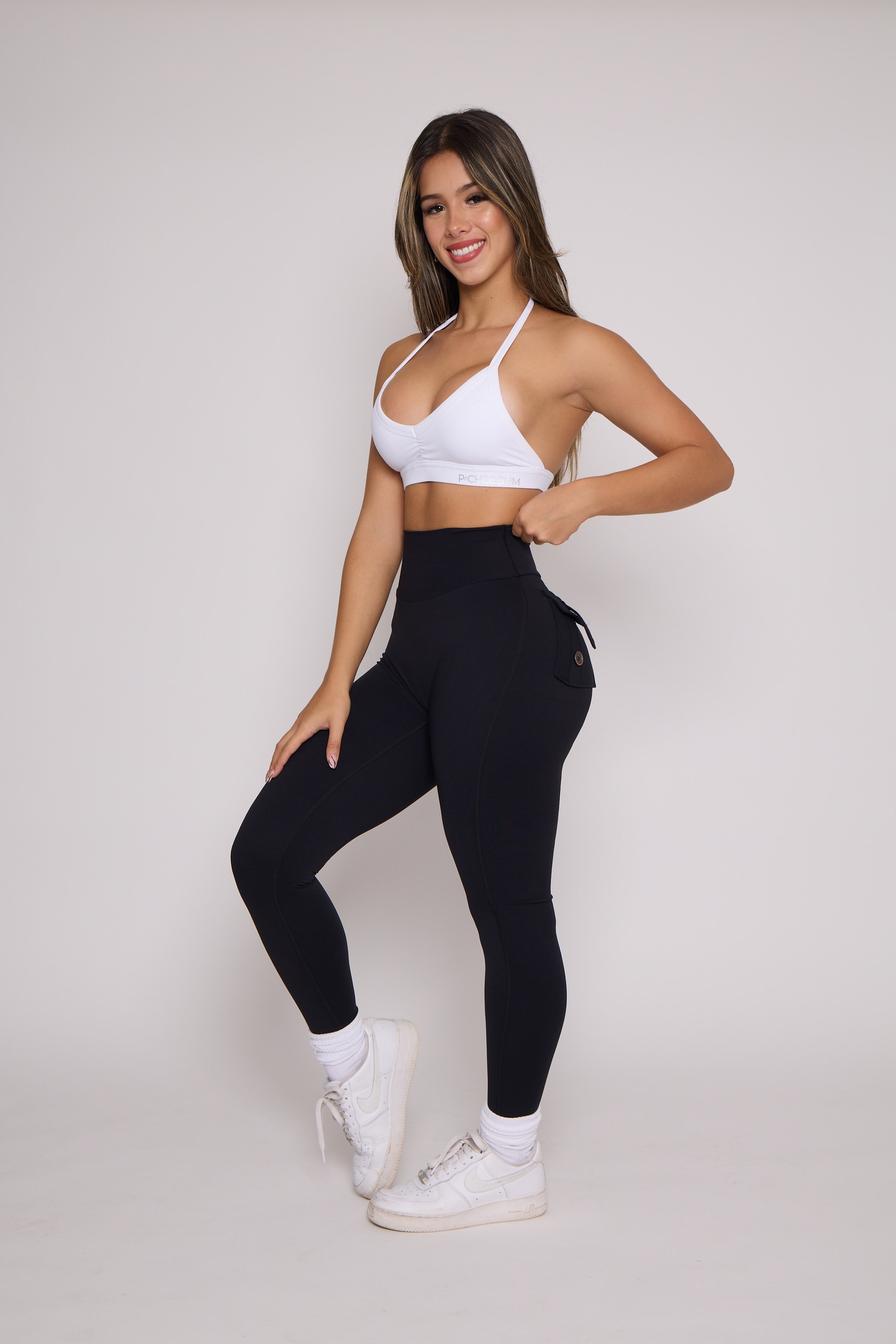 Black Pocket Scrunch Butt Leggings