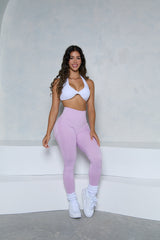 Light Violet Sculpt Contour Scrunch Butt Leggings