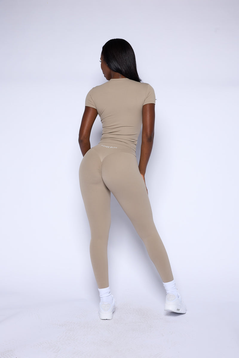 Pchee Essential Nude Tee and Legging Set