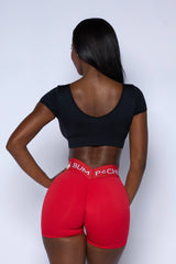 Black Comfort Crop Top