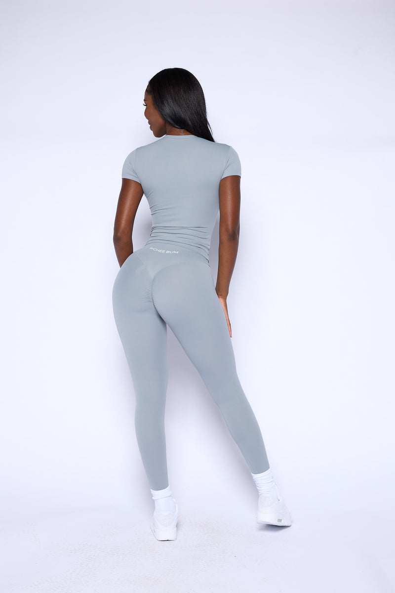 Pchee Essential Light Blue Tee and Legging Set