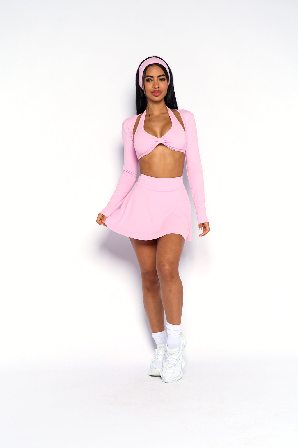 Pchee Pink 4-Pc Tennis Skort Set