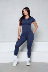 Pchee Essential Navy Tee and Legging Set