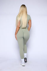 Pchee Essential Sage Tee and Legging Set