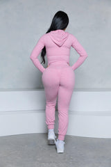 Pchee Pink 3-Piece Jogger Set