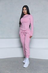 Pchee Pink 3-Piece Jogger Set