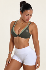 Olive Double-Layer Bra