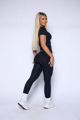 Pchee Essential Black Tee and Legging Set