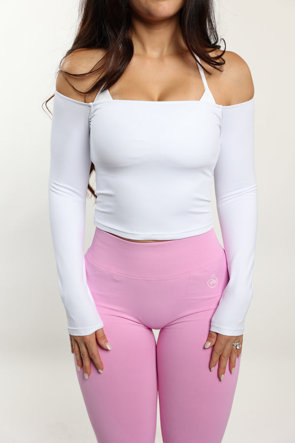 White Off the Shoulder Top