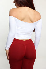 White Off the Shoulder Top