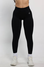 Black V-Back Shaping Scrunch Butt Leggings