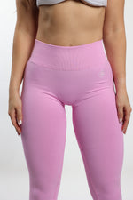 Pink V-Back Shaping Scrunch Butt Leggings