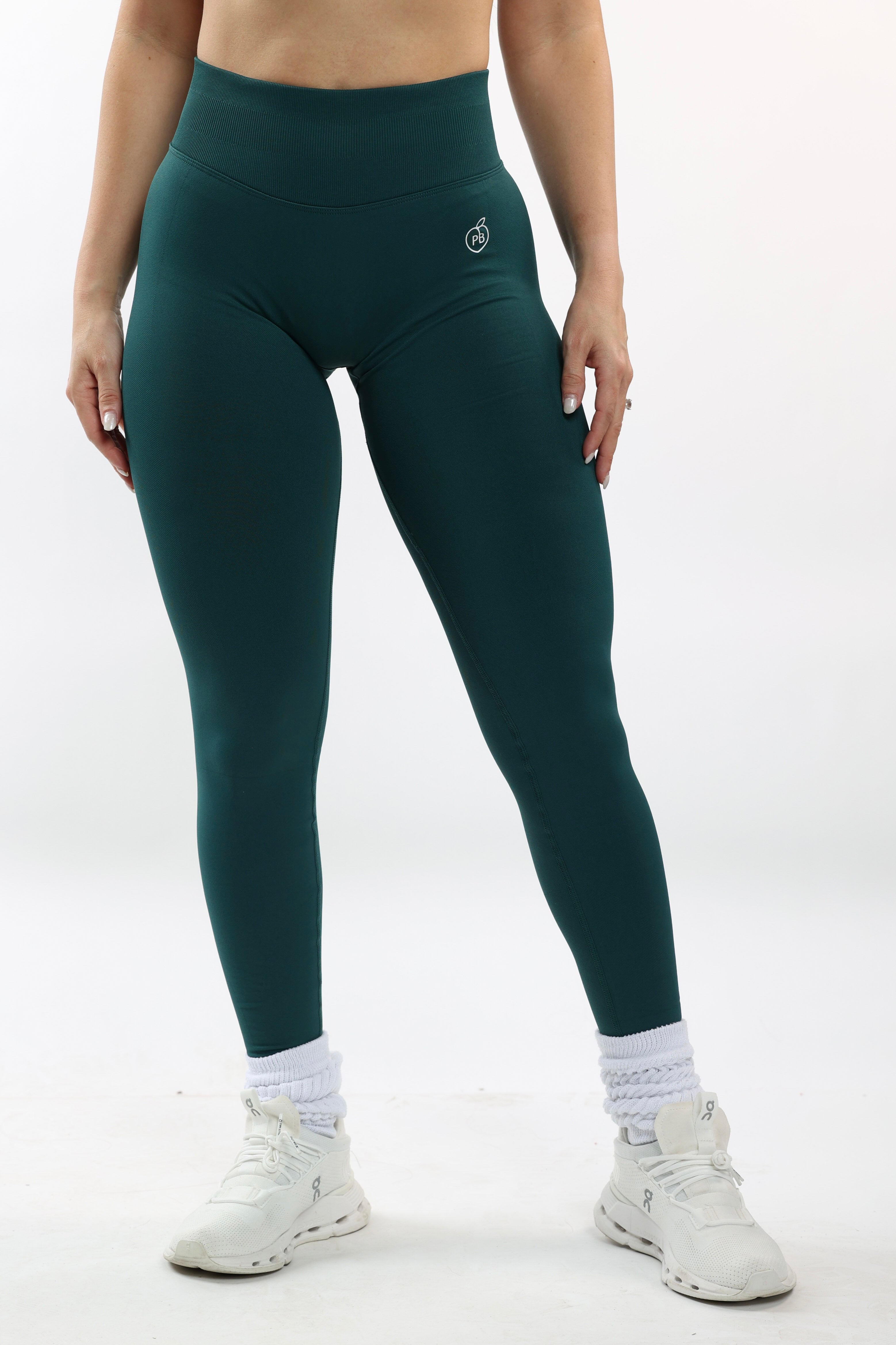 Forest Green Shaping Scrunch Butt Leggings