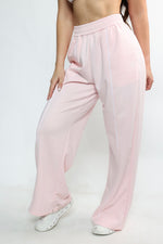 Pink Striped Baggy Pants — view 3