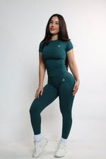Forest Green Shaping Scrunch Butt Leggings