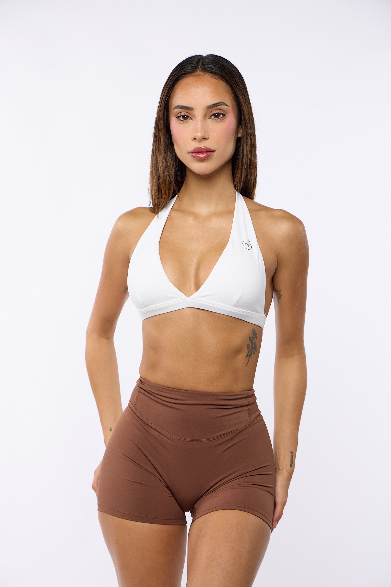 Brown Invisible Scrunch Butt Shorts