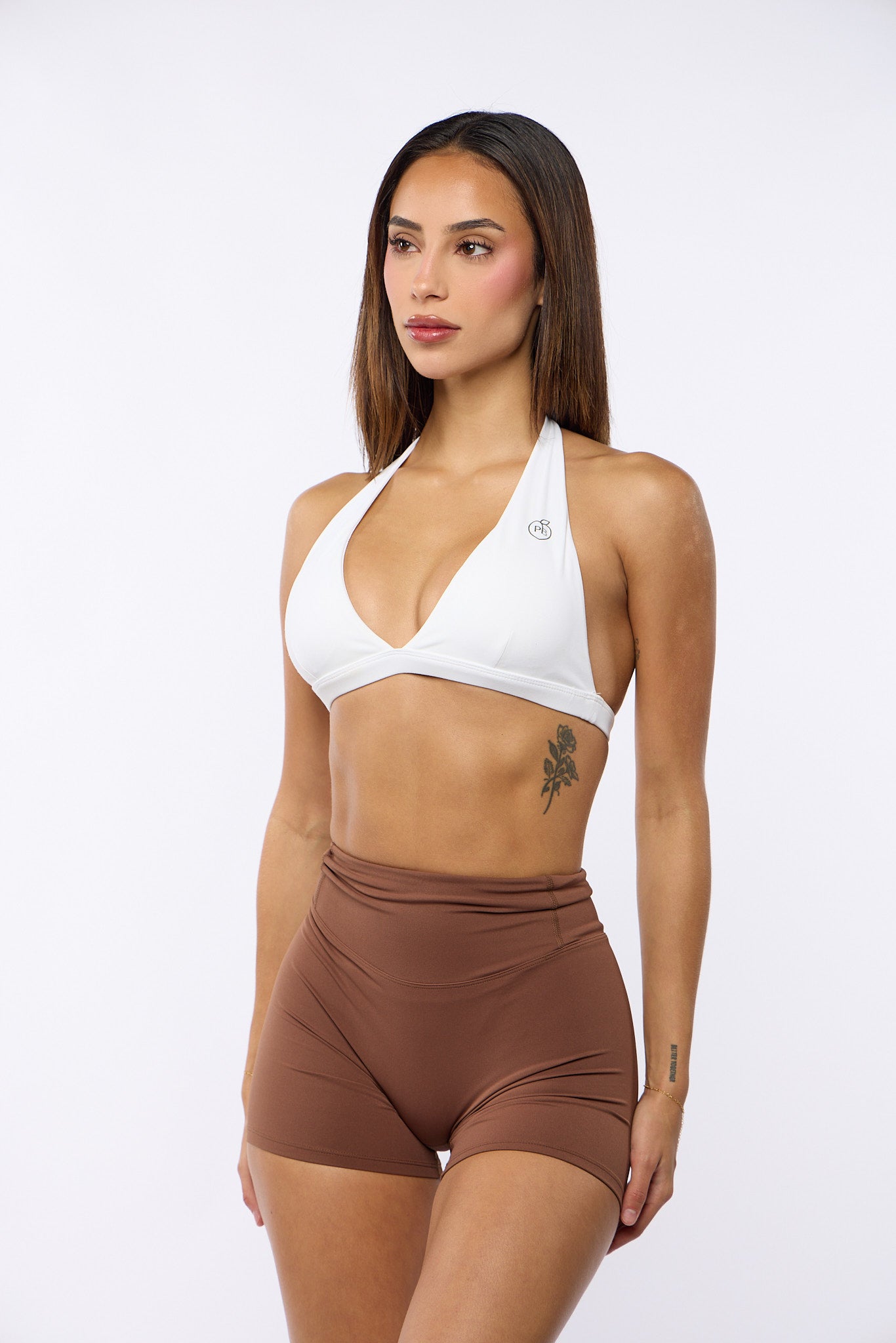 Brown Invisible Scrunch Butt Shorts