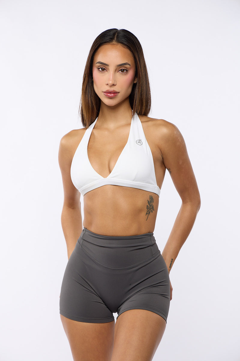 Grey Invisible Scrunch Butt Shorts