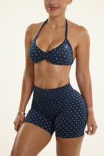 Navy Polka Dot Bombshell Set
