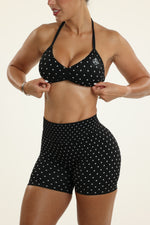 Black Polka Dot Bombshell Set