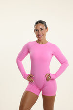 Barbie Pink Shaping Long Sleeve Romper