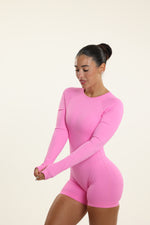 Barbie Pink Shaping Long Sleeve Romper