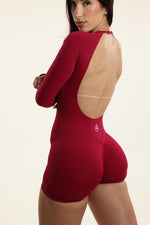Berry Shaping Long Sleeve Romper