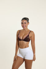 Brown and Taupe Double-Layer Bra