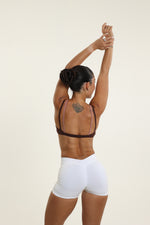 Brown and Taupe Double-Layer Bra