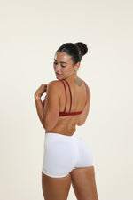 Wine and Cherry Red Double-Layer Bra