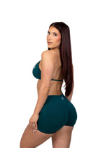 Forest Green Bombshell Sports Bra and Shaping Short Set