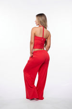 Red Halter Lounge Pant Set