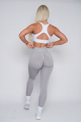 Light Grey Seamless Scrunch Butt Leggings