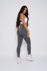 Dark Grey Seamless Scrunch Butt Leggings