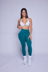 Emerald Pocket Scrunch Butt Leggings