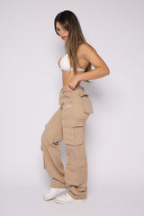 Khaki Baggy Cargo Pants