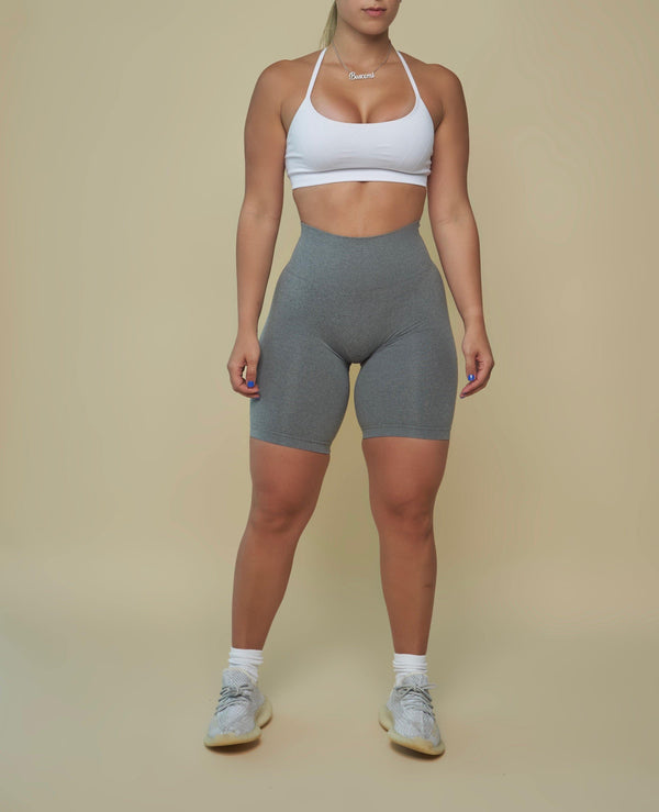 Grey Seamless Biker Shorts - Pcheebum