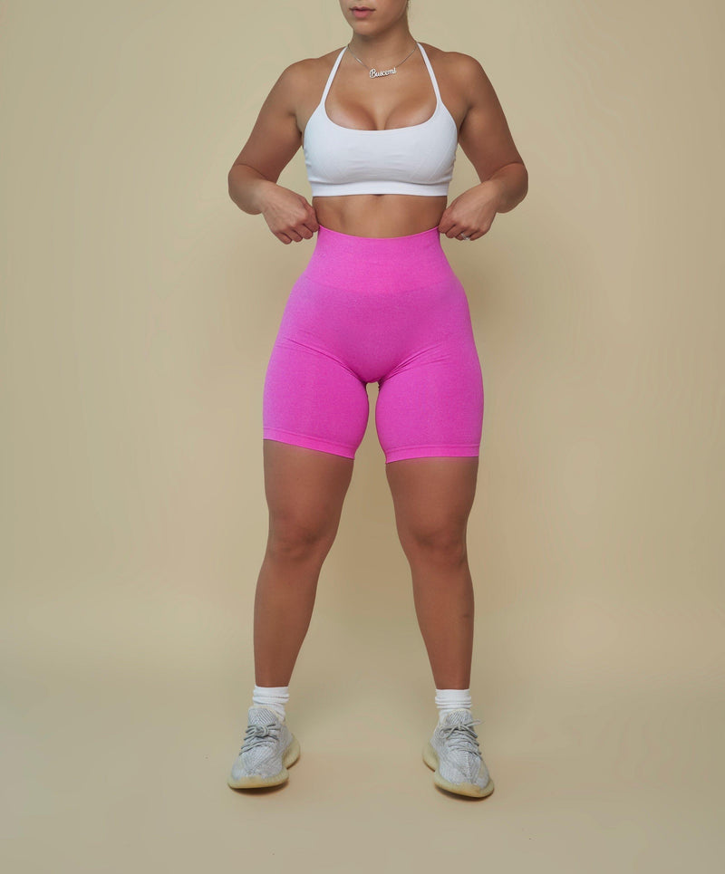 Hot Pink Seamless Biker Shorts - Pcheebum