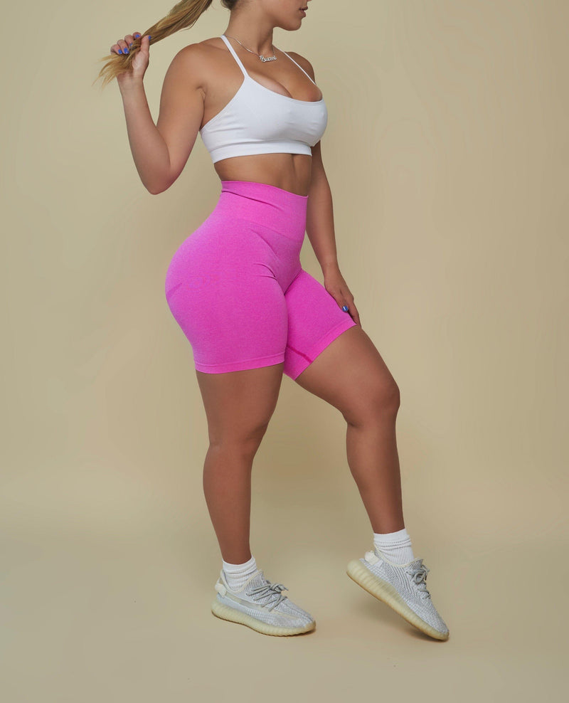 Hot Pink Seamless Biker Shorts - Pcheebum