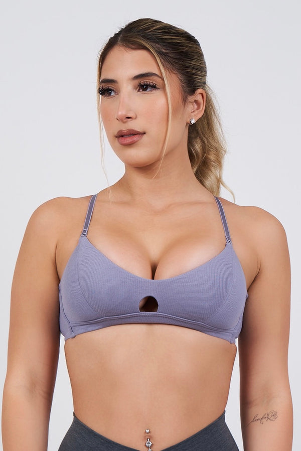 Lavender Ribbed Bralette