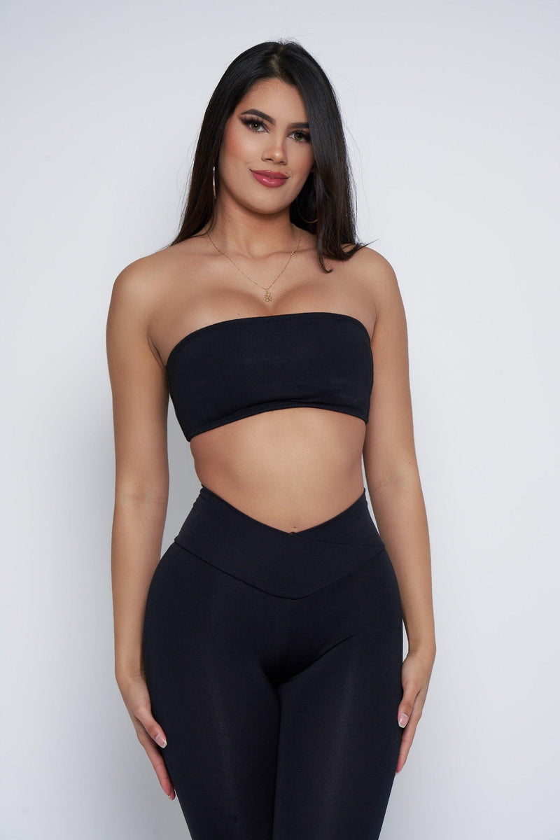 Black Bandeau Bra