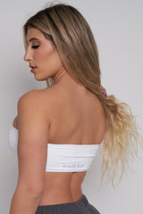 White Bandeau Bra