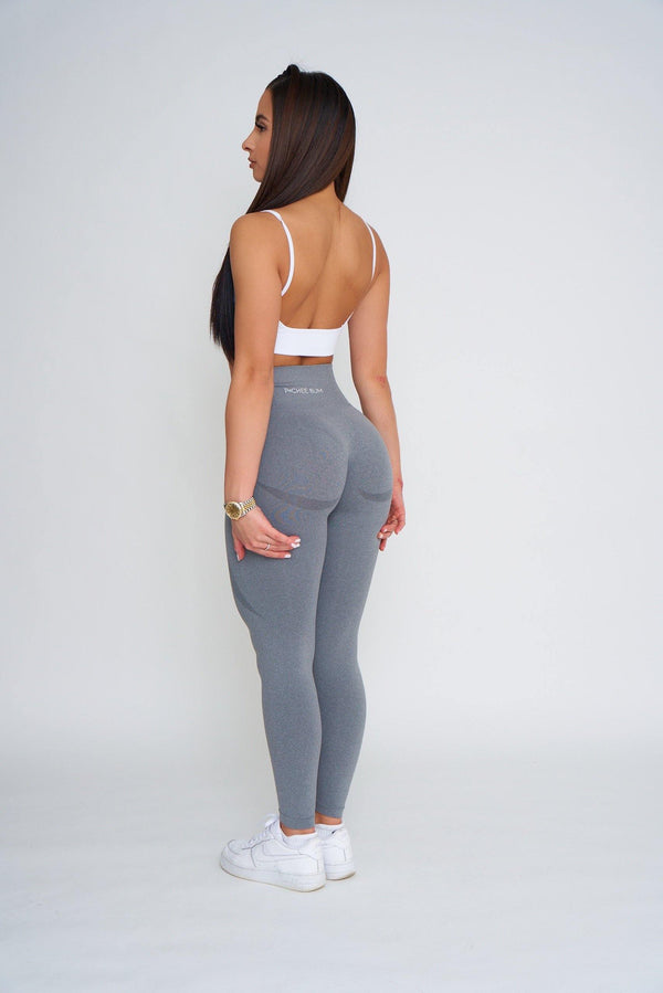 Grey Seamless Leggings - Pcheebum