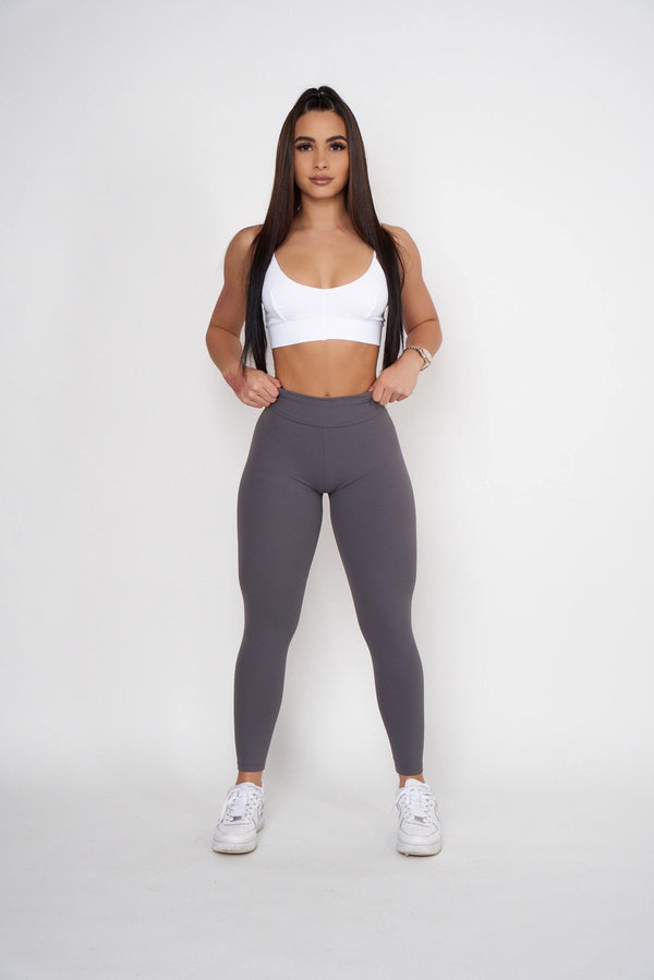 Soft Grey Scrunch Butt Leggings - Pcheebum