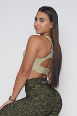 Olive Twist Sports Bra - Pcheebum