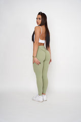 Soft Pistachio Scrunch Butt Leggings - Pcheebum